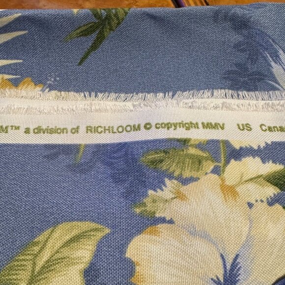 Floral Solarium by Richloom Purple White Outdoor Fabric cushions pillows Chairs - Picture 5 of 5